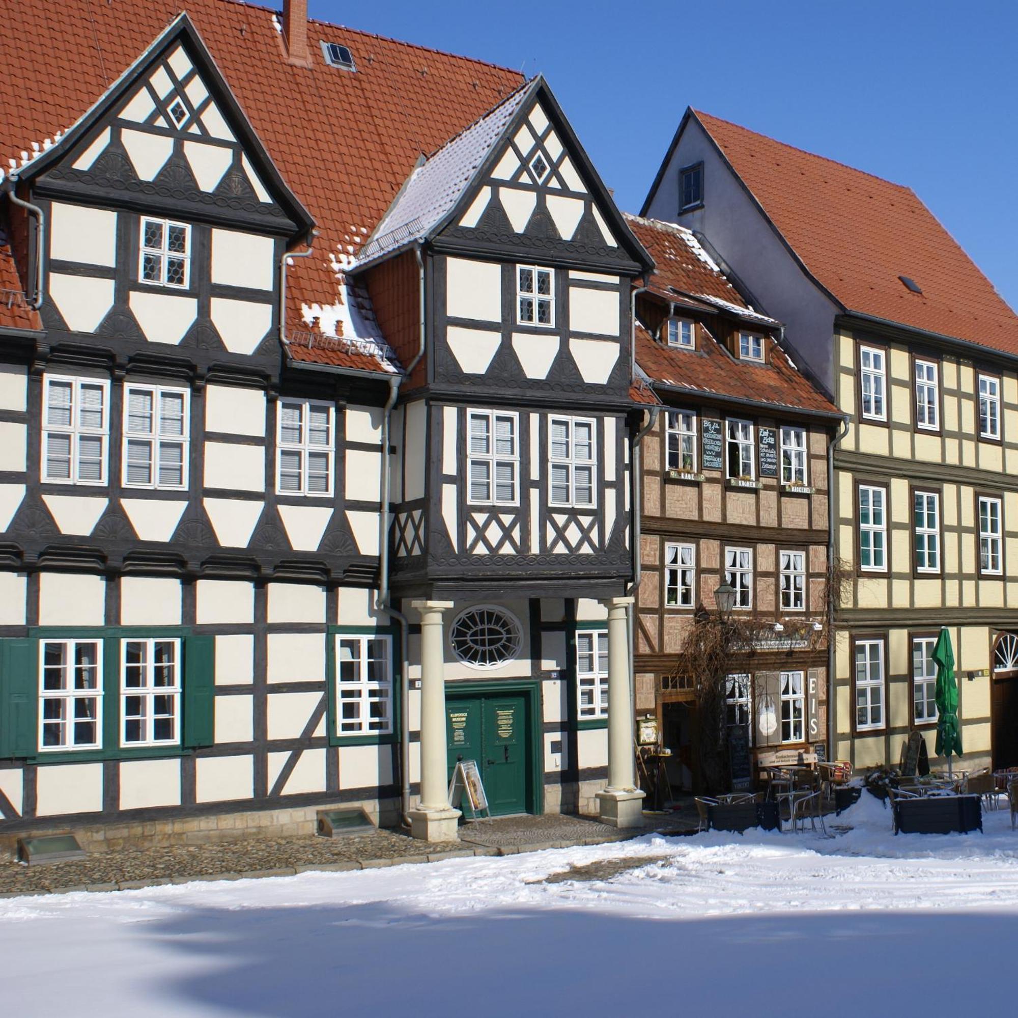 Hotel Domschatz เควดลินบวร์ก ภายนอก รูปภาพ
