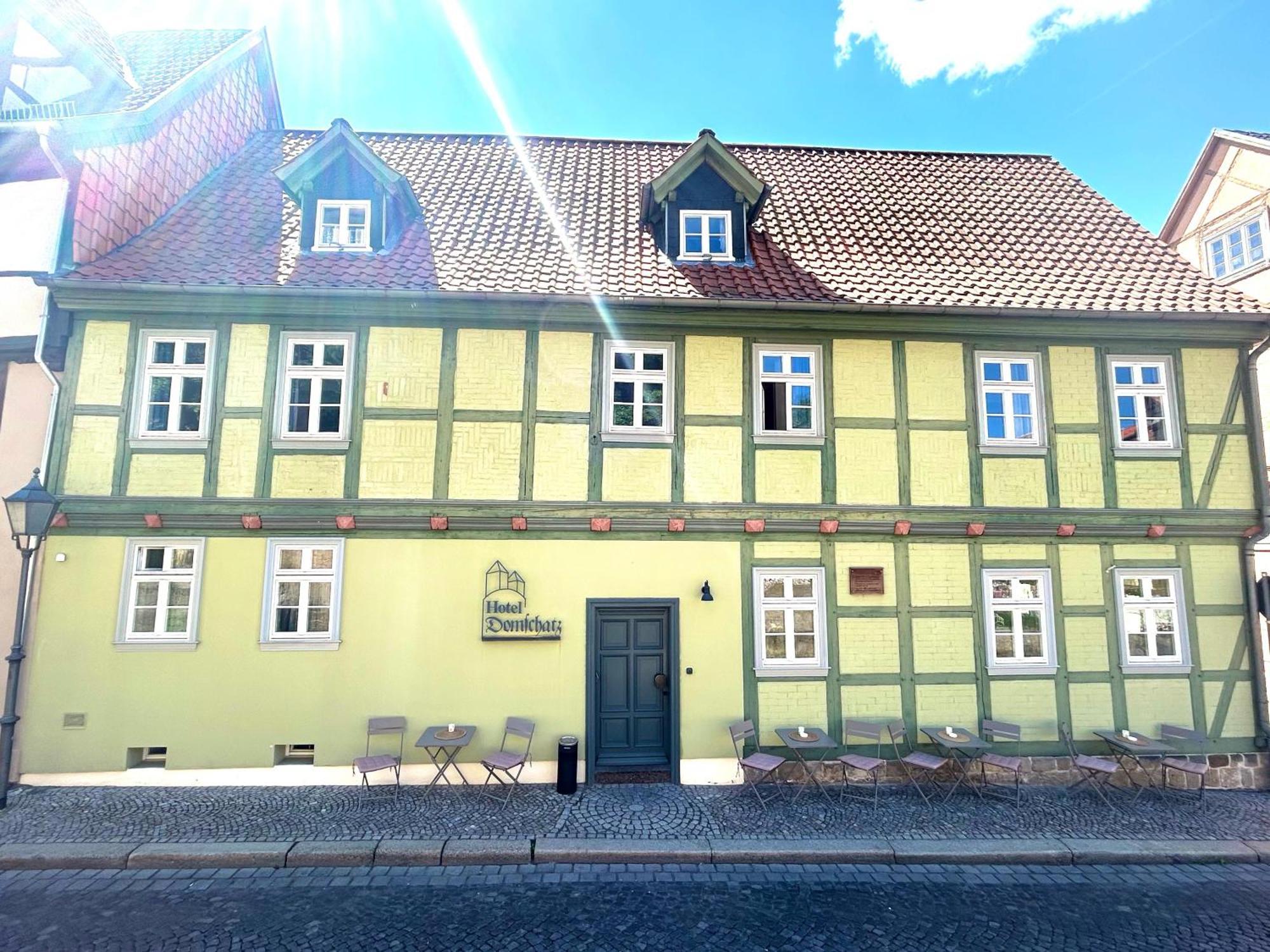 Hotel Domschatz เควดลินบวร์ก ภายนอก รูปภาพ